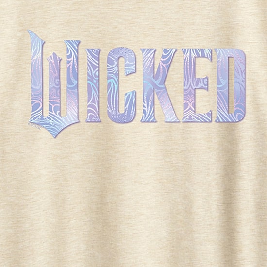 Wicked Sparkle Logo Womens Scoop Neck Short Sleeve Regular Fit Wicked Graphic T-Shirt