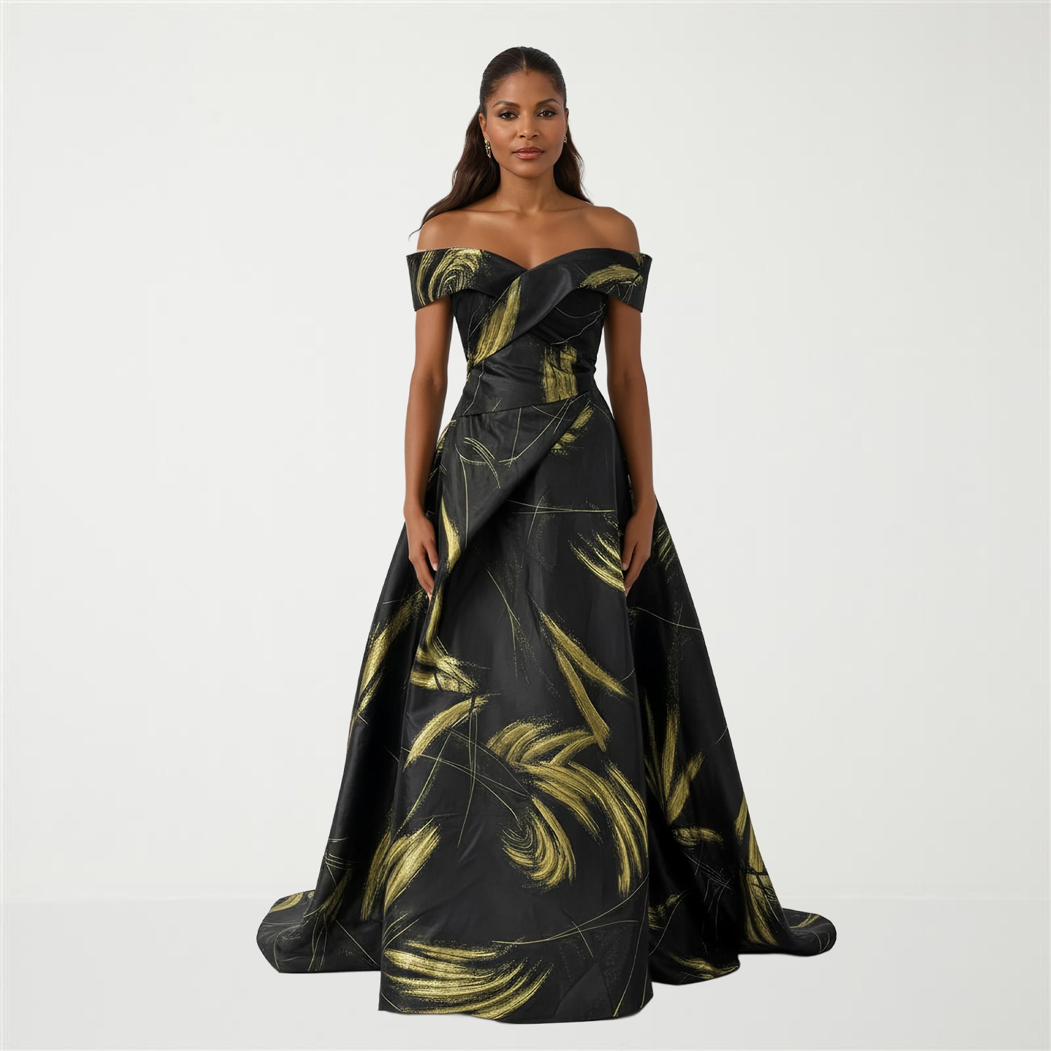 Rene by Rene Ruiz Collection Womens Short Sleeve Evening Gown