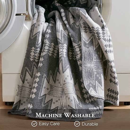 Woolrich Alberta Cotton Blend Jacquard Blanket