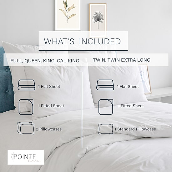 Pontehaven 200 Thread Count Printed Cotton Percale Sheet Set