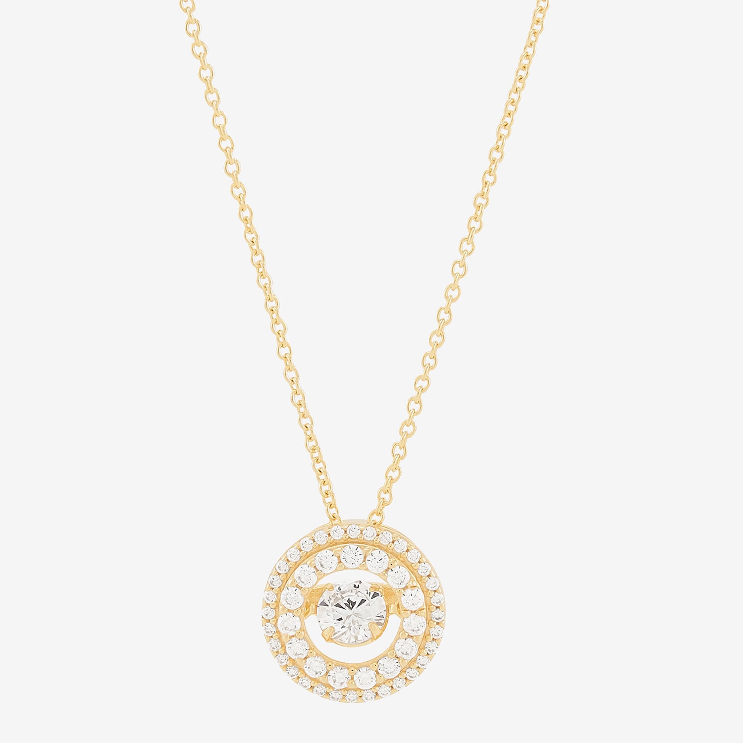 Limited Quantities! Womens 5/8 CT. T.W. Lab Grown White Diamond 14K Gold Over Silver Round 18 Inch Pendant Necklace