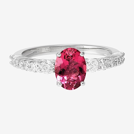 Limited Quantities! Womens 1/2 CT. T.W. Genuine Pink Tourmaline 10K Gold Cocktail Ring
