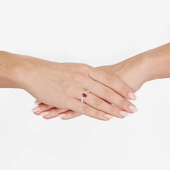 Limited Quantities! Womens 1/2 CT. T.W. Genuine Pink Tourmaline 10K Gold Cocktail Ring