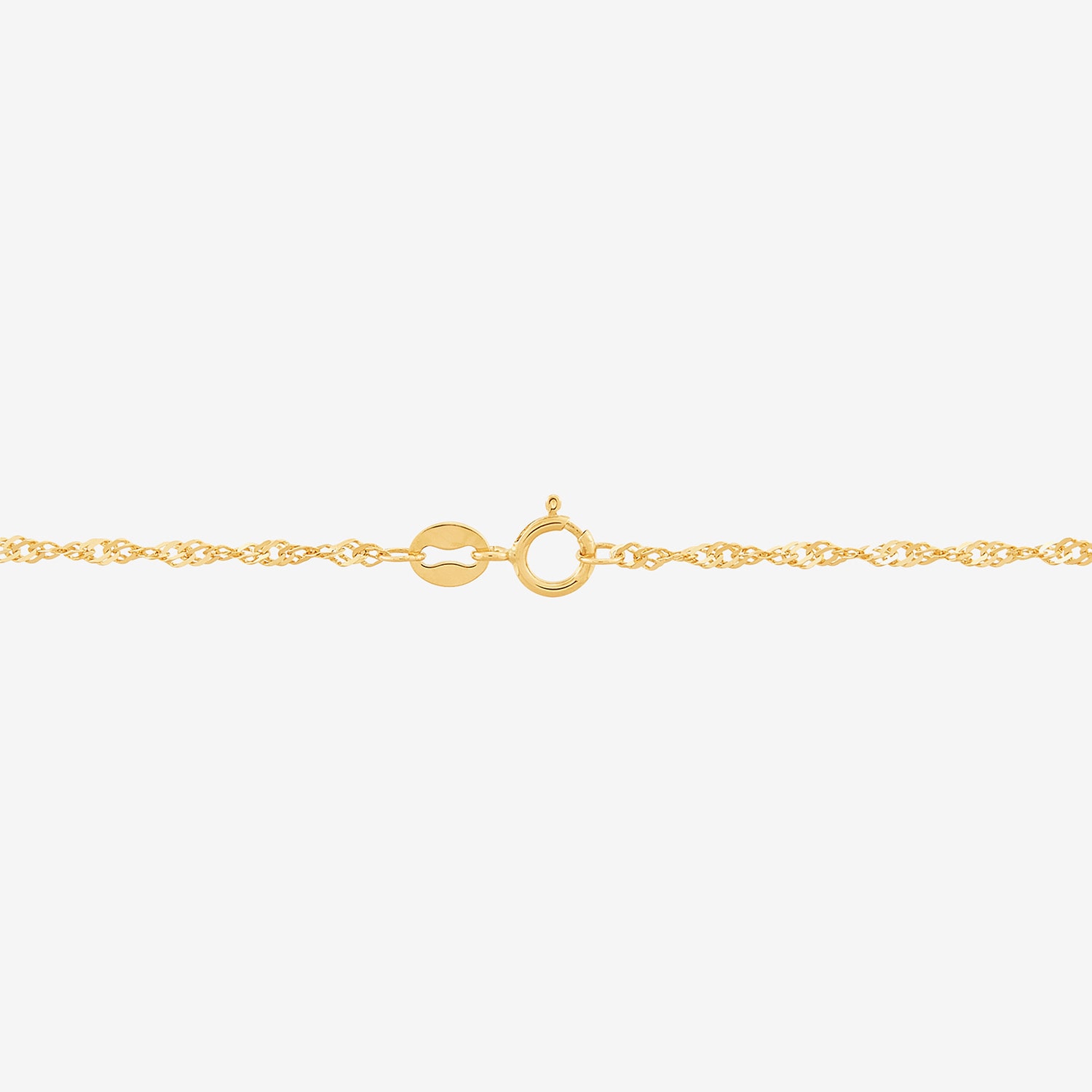 Limited Quantities! Womens 14K Gold Inch Singapore Chain Necklace