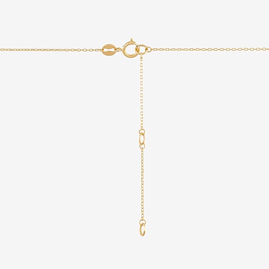 Limited Quantities! Womens 10K Gold Heart 17 Inch Pendant Necklace