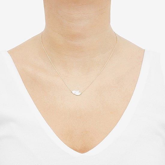 Limited Quantities! Womens 10K Gold Heart 17 Inch Pendant Necklace