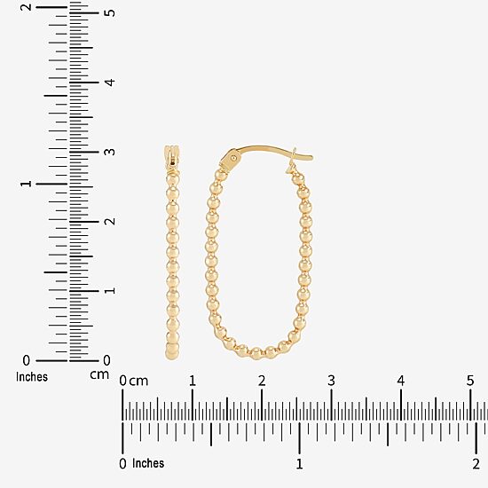 Limited Quantities! Womens 10K Gold 31mm Hoop Earrings