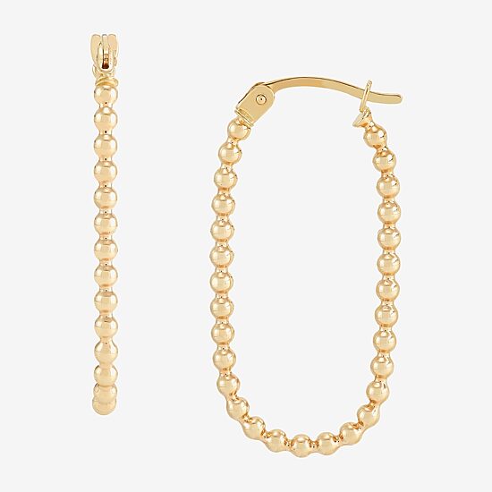 Limited Quantities! Womens 10K Gold 31mm Hoop Earrings