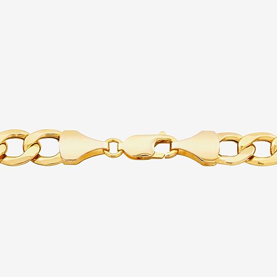 Limited Quantities! Mens 10K Gold 9 Inch Semisolid Figaro Chain Bracelet