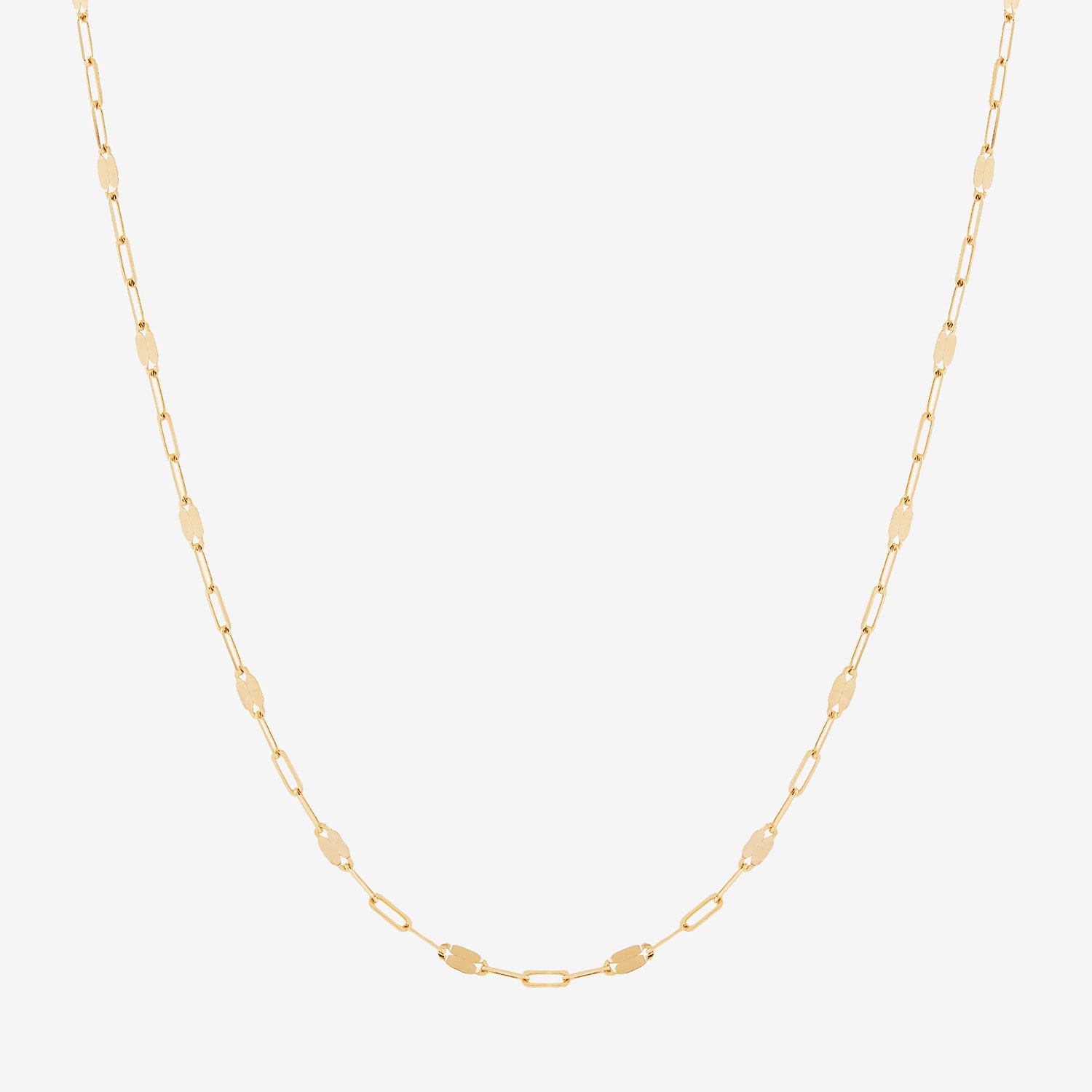 Limited Quantities! Womens 14K Gold 18 Inch Fashion Chain Necklace