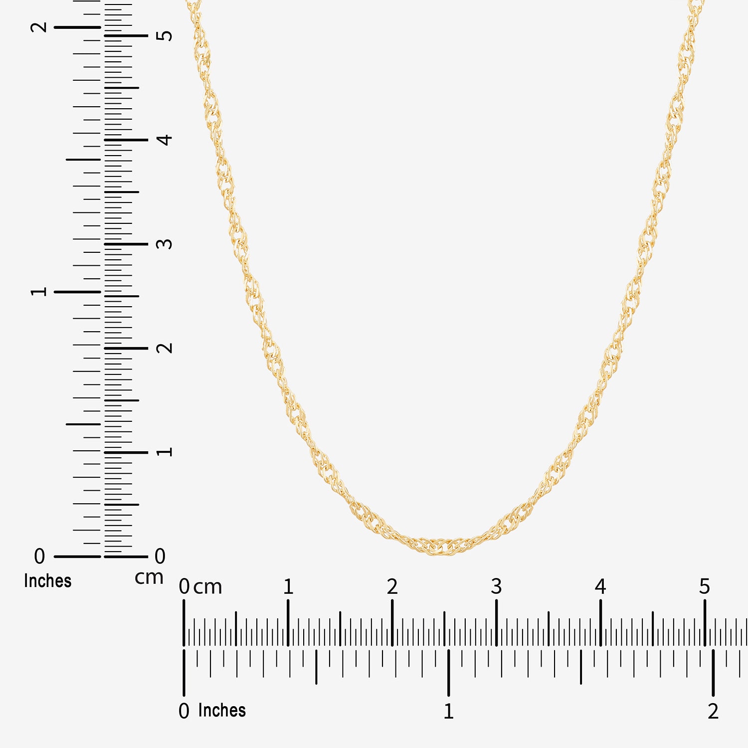 Limited Quantities! Womens 14K Gold Inch Singapore Chain Necklace
