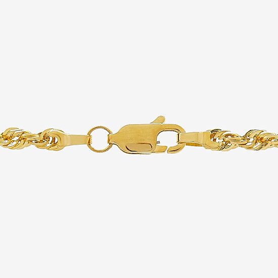 Limited Quantities! Womens 14K Gold 22 Inch Rope Chain Necklace