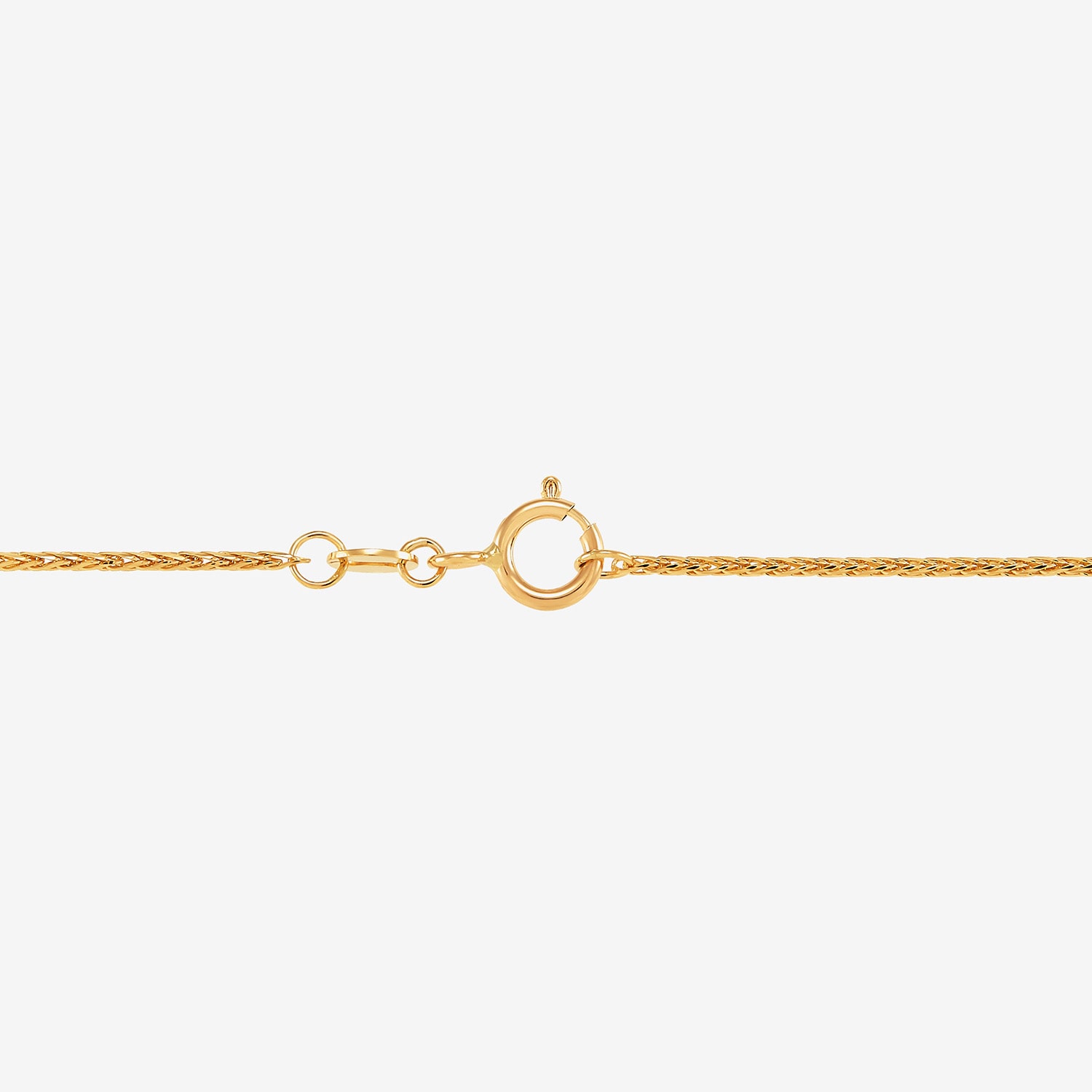 Limited Quantities! Womens 14K Gold Inch Spiga Chain Necklace