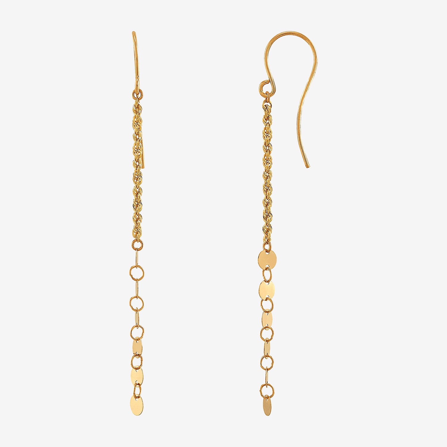 Limited Quantities! Womens 10K Gold Drop Earrings