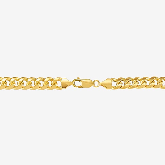 Limited Quantities! Mens 10K Gold 9 1/2 Inch Hollow Cuban Chain Bracelet