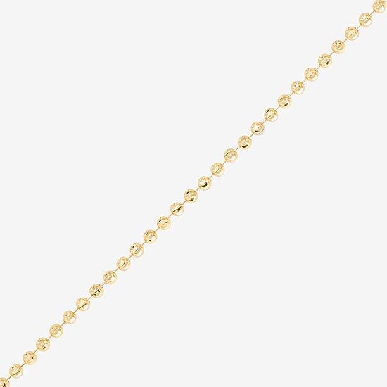 Limited Quantities! Womens 14K Gold 7 Inch Solid Bead Chain Bracelet