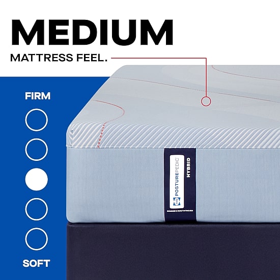 Sealy Posturepedic Greer 12" Hybrid Medium Tight Top - Mattress + Box Spring