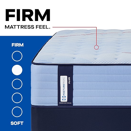 Sealy Posturepedic Indy 13" Firm Tight Top - Mattress + Box Spring