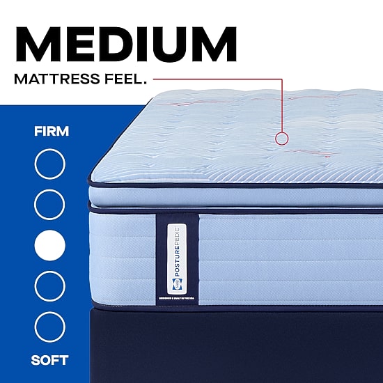 Sealy Posturepedic Greer 14" Medium Pillow Top - Mattress + Box Spring