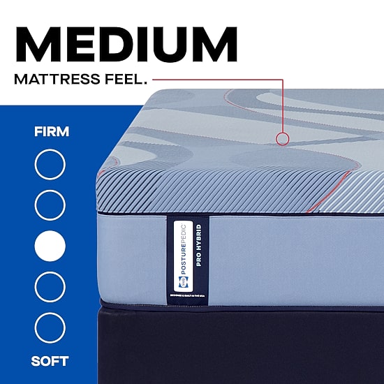 Sealy Posturepedic Fairholt 13" Hybrid Medium Tight Top - Mattress + Box Spring
