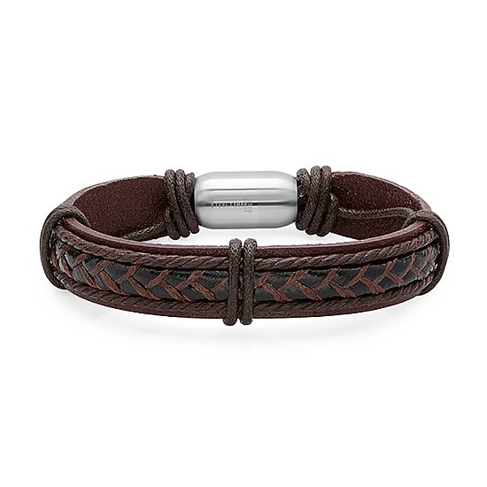 Mens Stainless Steel Strand Bracelet