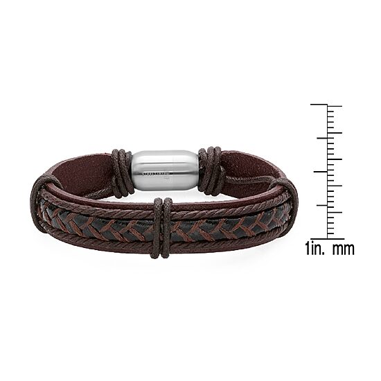 Mens Stainless Steel Strand Bracelet