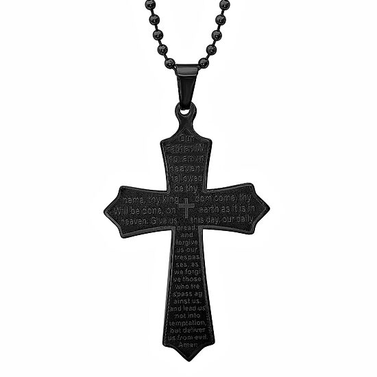 Mens Stainless Steel Hypoallergenic 24 Inch Pendant Necklace