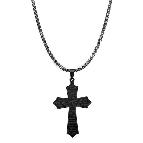 Mens Stainless Steel Hypoallergenic 24 Inch Pendant Necklace