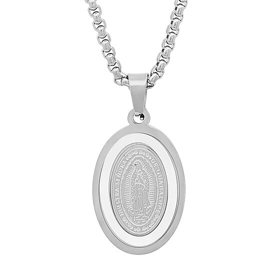 Mens Stainless Steel Hypoallergenic 30 Inch Pendant Necklace