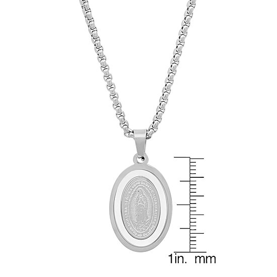 Mens Stainless Steel Hypoallergenic 30 Inch Pendant Necklace