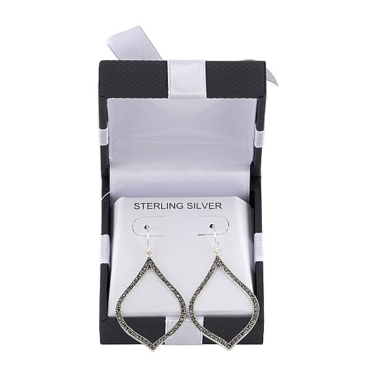 Womens Sterling Silver Drop Earrings