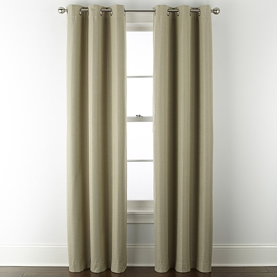 Home Expressions Allister Grommet Top Energy Saving 100% Blackout Single Curtain Panel
