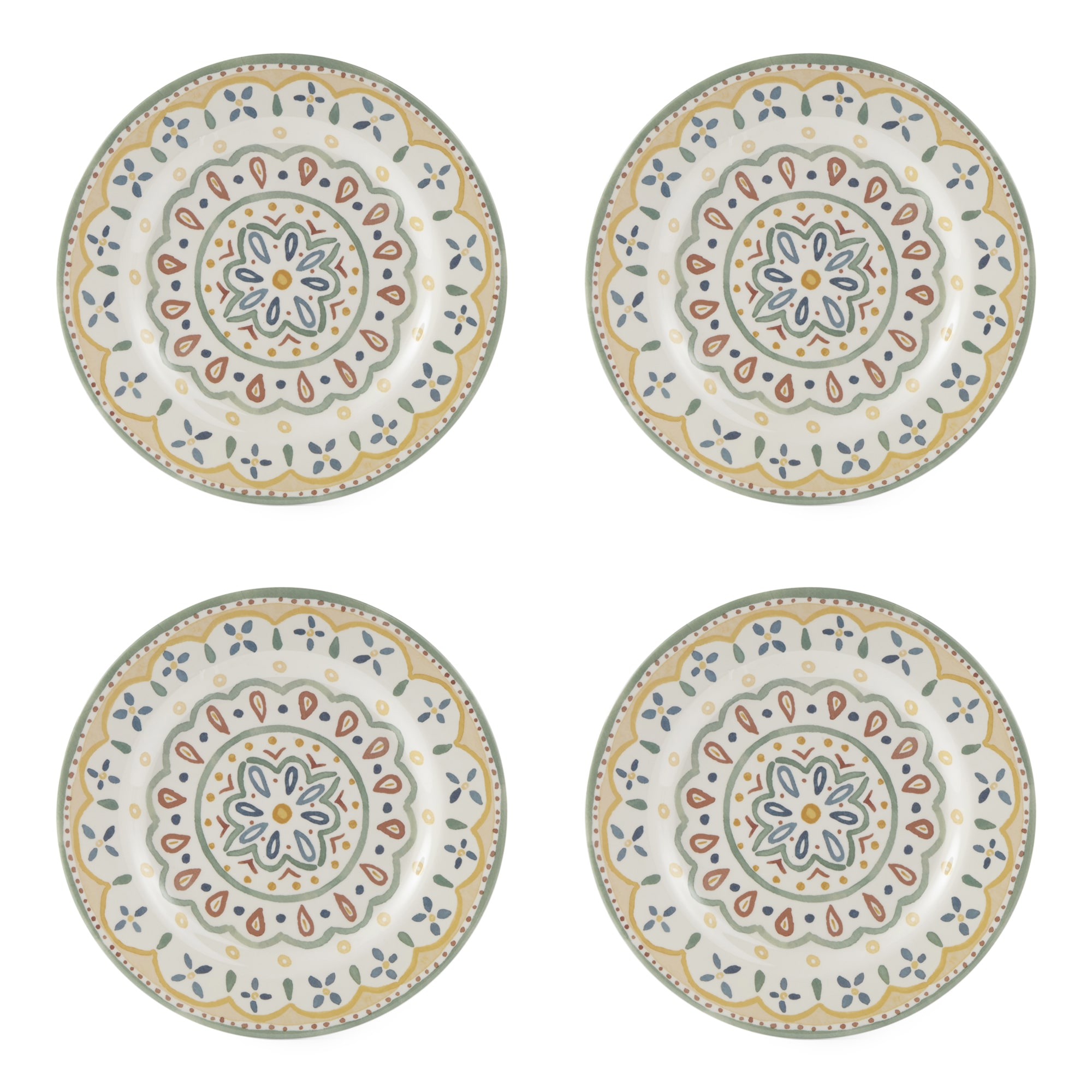 Linden Street Caspian Tile 4-pc. Melamine Salad Plate