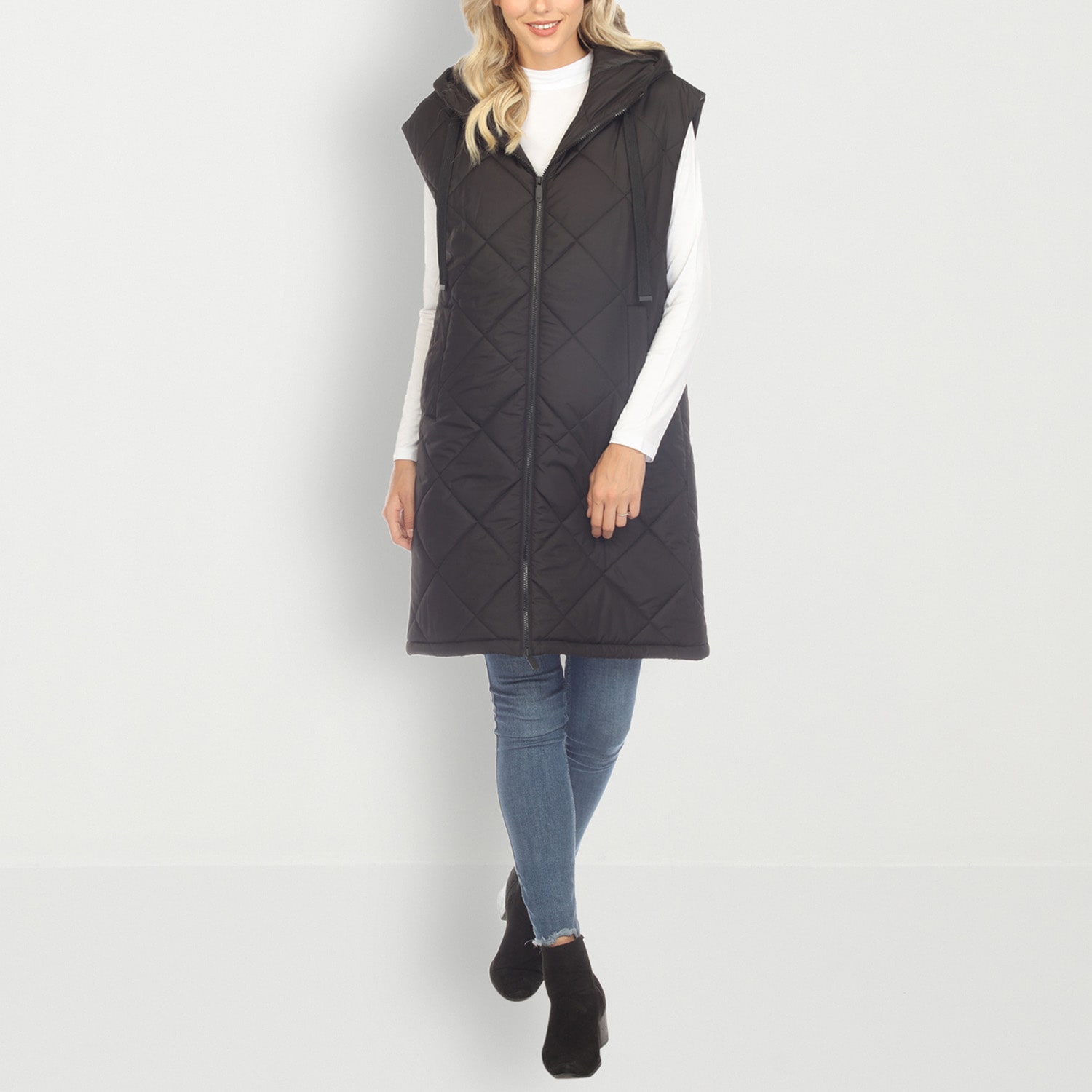 White Mark Womens Lightweight Puffer Vest