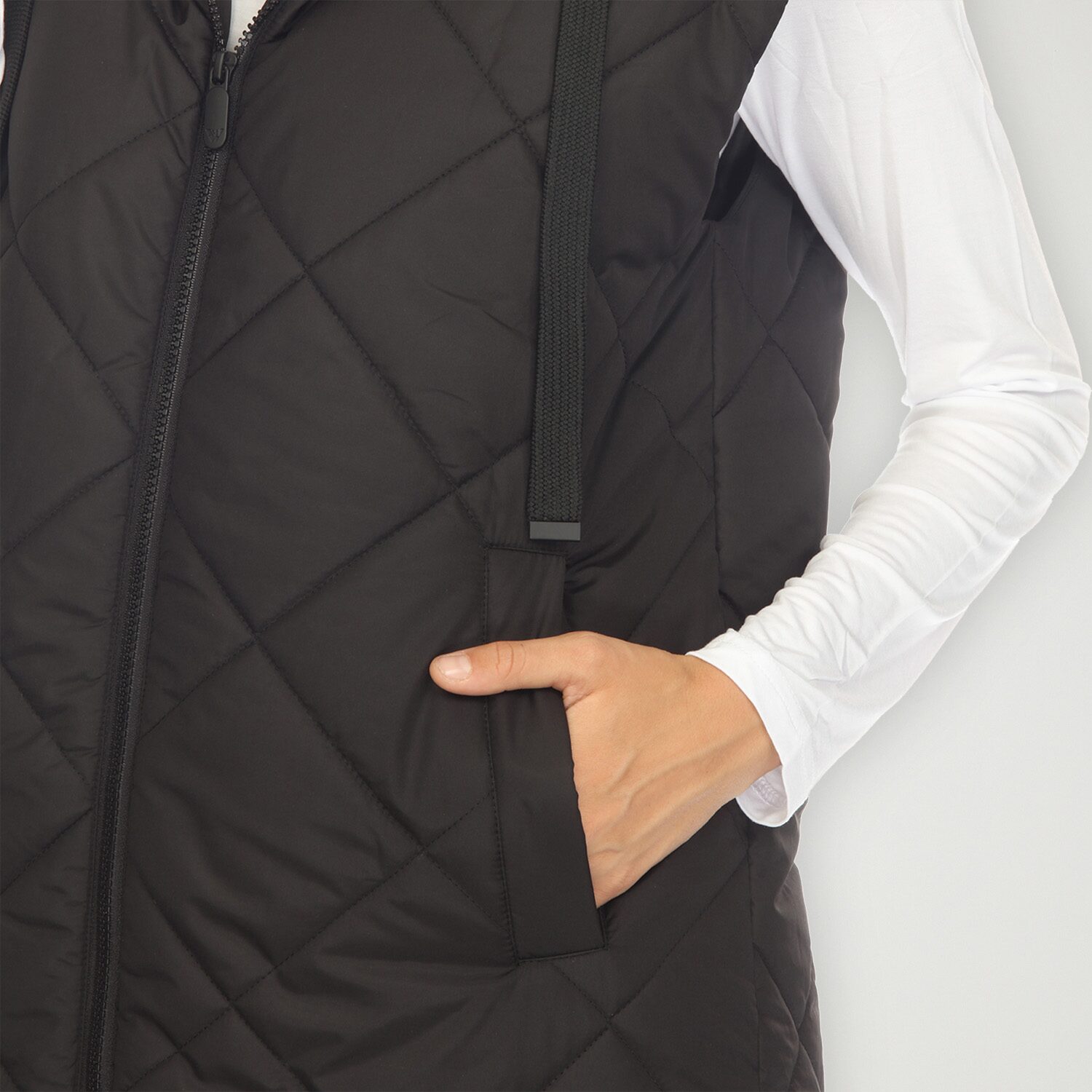 White Mark Womens Lightweight Puffer Vest