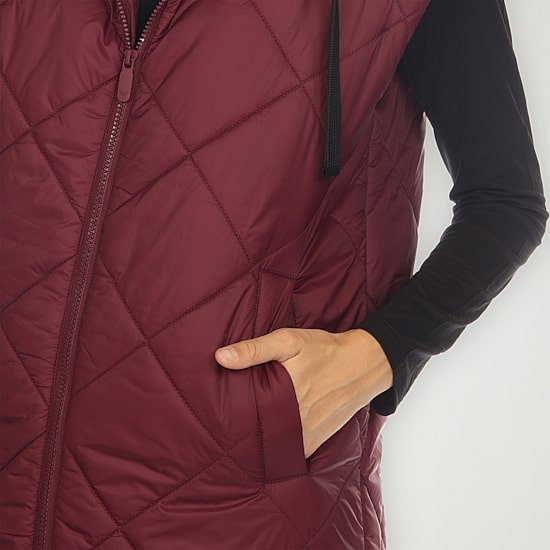 White Mark Womens Lightweight Puffer Vest