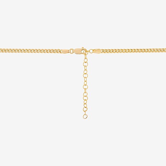 Girls 14K Gold 13 Inch Cuban Chain Necklace
