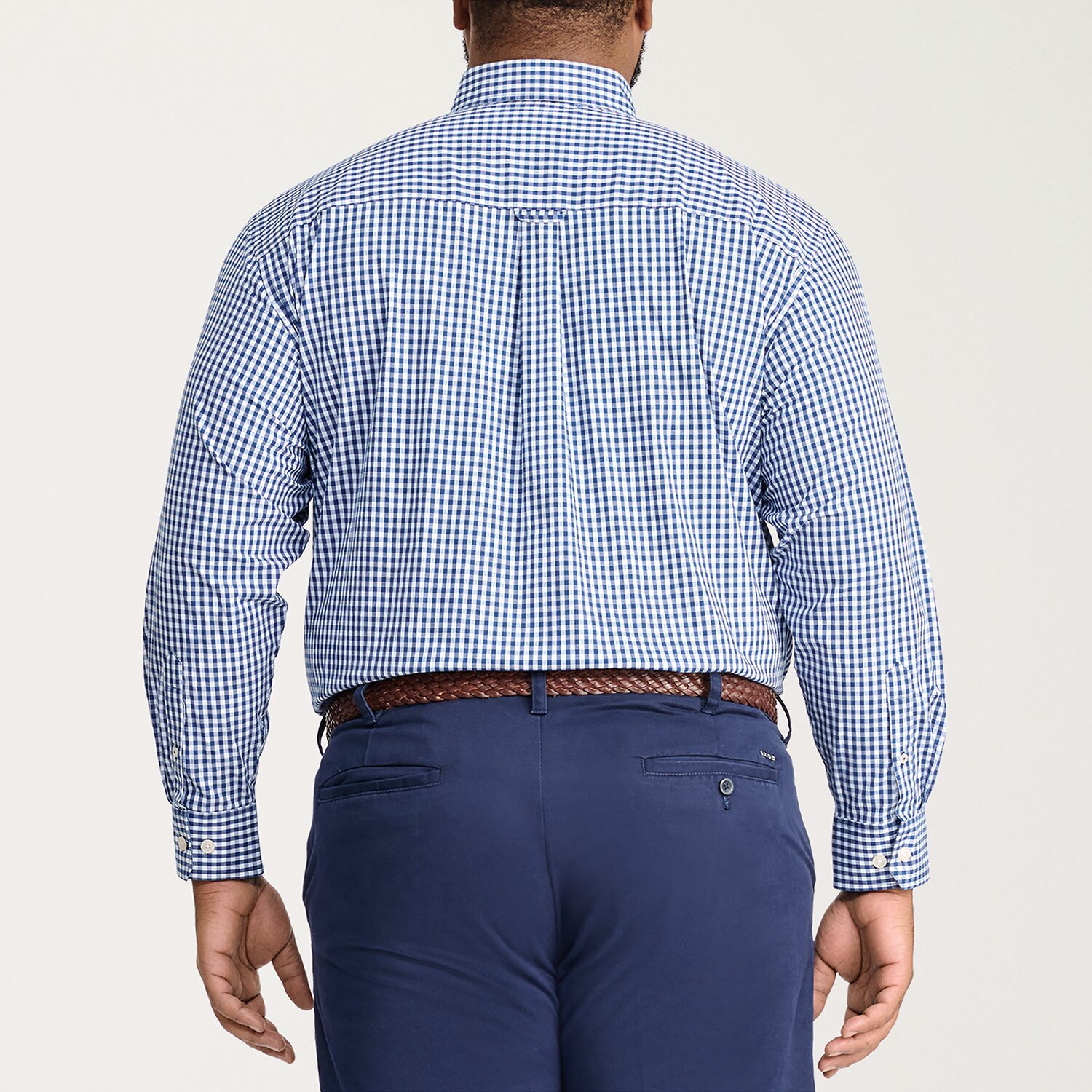 IZOD Performance Comfort Mens Long Sleeve Classic Fit Stretch Fabric Big and Tall Button-Down Shirt