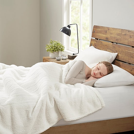 True North By Sleep Philosophy Sherpa Heated Blanket