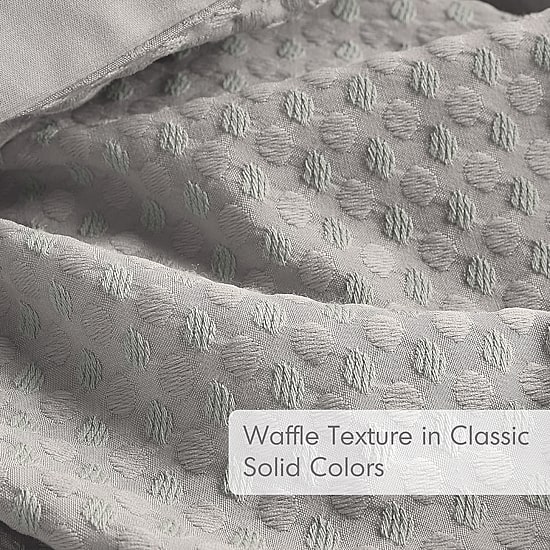 510 Design Mina Waffle Weave Textured Midweight Comforter Set
