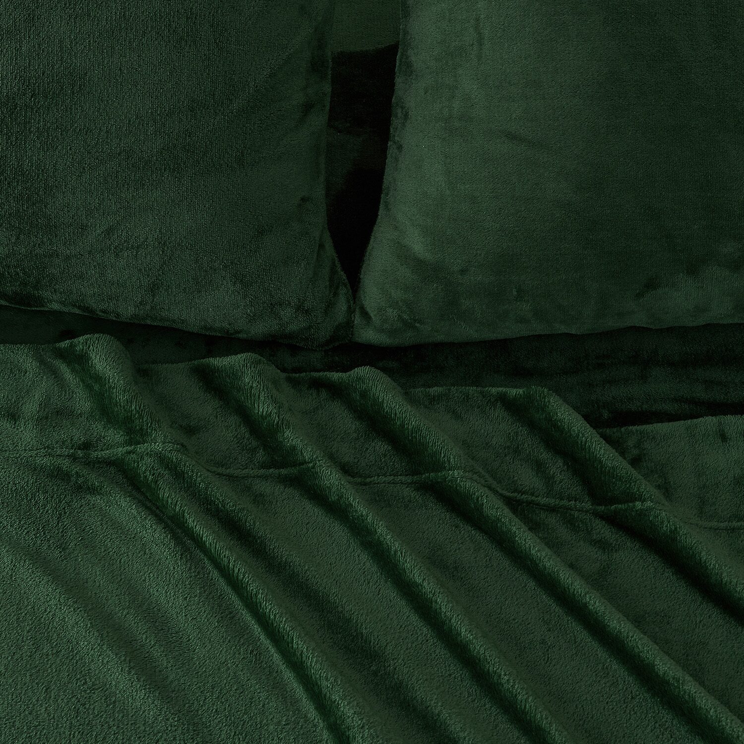 Linery Solid Velvet Plush Cozy Sheet Set
