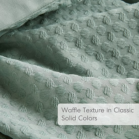 510 Design Mina Waffle Weave Textured Duvet Cover Set