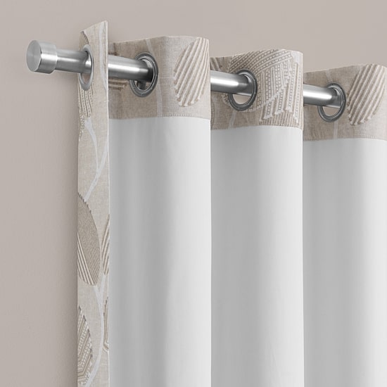 Eclipse Larissa Leaf Grommet Top 100% Blackout Single Curtain Panel