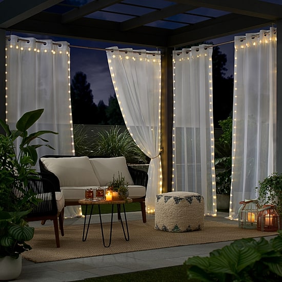 Eclipse Starlight Grommet Top Sheer Single Curtain Panel