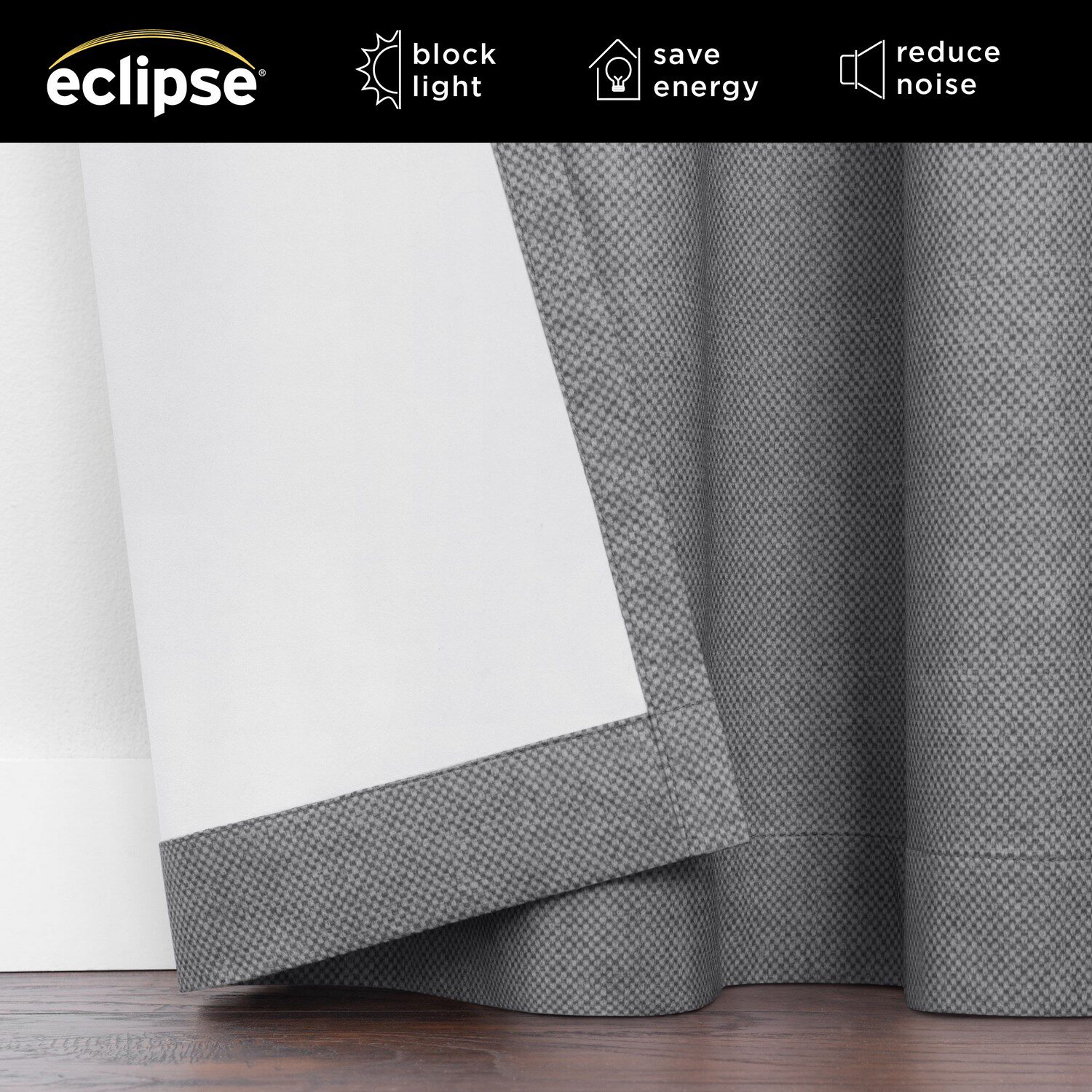 Eclipse Larissa Grommet Top 100% Blackout Single Curtain Panel
