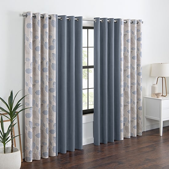 Eclipse Larissa Grommet Top 100% Blackout Single Curtain Panel