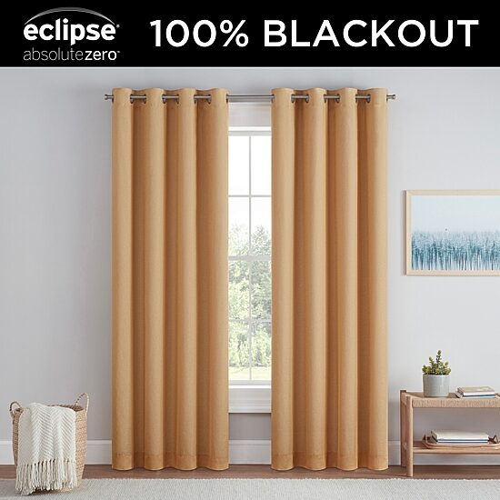 Eclipse Dutchess Grommet Top 100% Blackout Single Curtain Panel