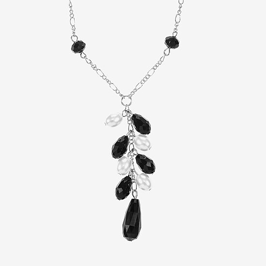 Mixit Silver Tone Womens 17 Inch Y Necklace
