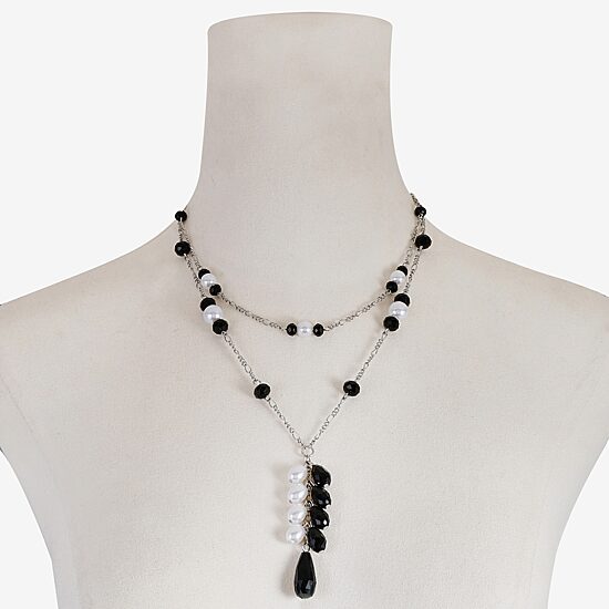 Mixit Silver Tone Womens 17 Inch Y Necklace