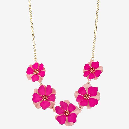 Liz Claiborne Frontal Womens 17 Inch Collar Necklace